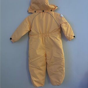 Yellow/Orange Hooded Snowsuit